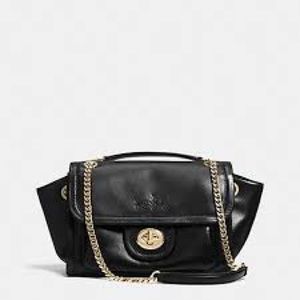 Coach leather black ranger crossbody bag